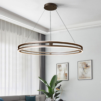 New Nordic minimalist living room LED chandelier post-modern creative ring bedroom study dining room designer fixtures