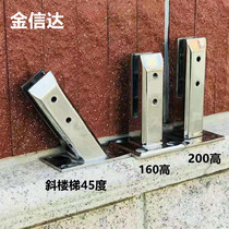 Stainless steel glass clip Column Floor-to-ceiling glass base Balcony guardrail Beach pool clip Stair handrail accessories