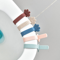 Toilet lid lifter toilet handle flip device household toilet anti-dirty hand handle handle handle cover cover artifact