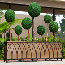 Wrought iron flower box pastoral planting flower tube outdoor flower box partition flower stand outdoor gardening flower box