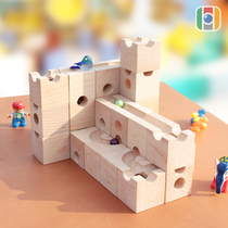 Only carpenter heart three-dimensional track building blocks 5CM childrens puzzle unisex wooden early education building toys