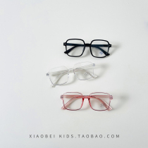 Childrens flat mirror boy baby anti-blue light girl watching mobile phone computer anti-fatigue and myopia-proof little girl glasses