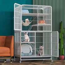 Cat cage Cat villa household large free space with toilet integrated cat house two or three floors small cat cat nest
