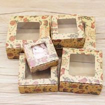Kraft Paper Candy Boxes Merry Christmas Cookie Gift Box Clea