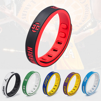 Sports Bracelet Basketball Bracelet Double-colored Silicone Bracelet Adjustable Silicone wrist Belt Fan Supplies
