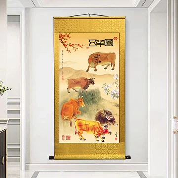 五牛图客厅挂画-五牛图客厅挂画促销价格、五牛图客厅挂画品牌- 淘宝
