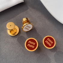 Red Earrings Womens Small Crowd Design Sense Advanced European And European Retro Temperament Unique Round 2023 New Earreds Ear Spikes