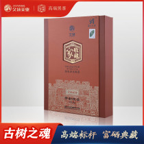 Collector Hunan Anhua black tea 3 pounds selenium-rich Jinhua Fu brick Jiuyang Wild ancient tree Fu tea gift box