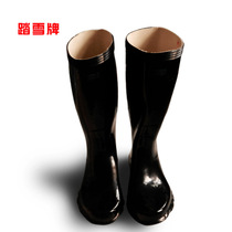 Pedalling snow rain shoes mens rain boots thick bottom non-slip water shoes resistant to acid and alkaline water boots kitchen working rubber shoes rain boots anti-acid