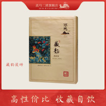 Gaoma Er Xi Anhua Black Tea Tibetan Rhyme Golden Flower Fu Brick Tea 2 6kg Authentic Black Tea Hunan Anhua Fu Tea