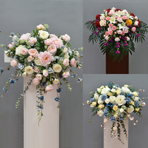 Event Speech Speech Speaking Podium Flower Emulation Fake Flower Chairwoman Desk Arrangement Desk Flower Greeting Pennsylvania District Business Conference Room Pendulum Flowers