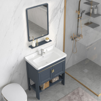 Floor-to-ceiling washbasin Small household type Simple washbasin Basin integrated combination Household bathroom Balcony sink
