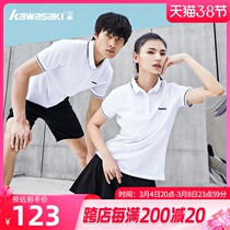 Kawasaki Kawasaki Kawasaki 2022 Spring Summer Style Professional Badminton Suit Sports T-shirt Suction and Breathable Men And Women Lovers