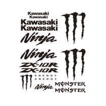 Motorcycle Sticker Kawasaki ZX10R ZX-10R Full Car Decal Sticker Kawasaki Paws