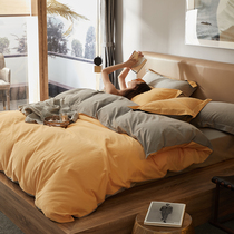 Nordic more fine 100 Grinding Wool Fabric Spring Autumn Season Full Cotton Bed Four Pieces Of Pure Cotton Warm 1 8 m