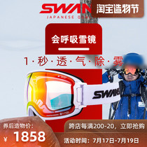 Japan imported SWANS automatic smooth snow glasses super scratch-proof anti-fog goggles new RGL9121