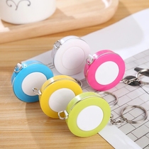 Mini candy color keychain 1 5 meters soft ruler Portable small tape measure clothing ruler Gift tape measure custom LOGO