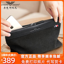 Zhuvan Amani mens hands take bag mens genuine leather 2022 new luxury birthday gift to boyfriend