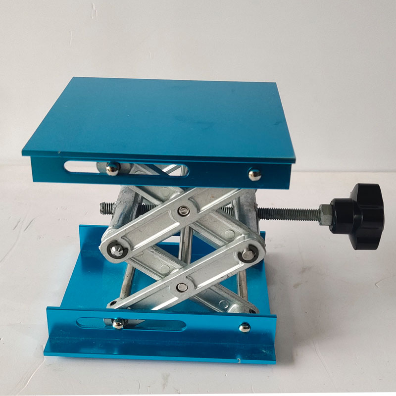 The laboratory uses a manual stainless steel alumina lift table small ground paste to move the portable lift platform