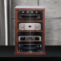 Jie Sheng amplifier cabinet two three four-layer rack with glass door Professional audio cinema audio-visual equipment cabinet