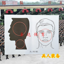 New head and neck target special shooting target paper chest ring target shooting target paper dart target