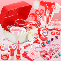 Childrens cosmetics toys 3-4-5 years old 2 little girl girl girl baby Princess dresser box house set