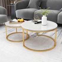 Rock plate modern minimalist tea table Taipei Eurowind small family Type sofa side Living room Home Internet Red size Round Composition