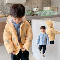 Dudu home boy light down jacket Winter foreign style 3-year-old childrens winter down jacket Korean version of the baby down jacket