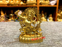 Bronze gilt Vajra Buddha statue (7cm) made in Qinghai Taer Temple