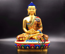 Nepal painted Amitabha (31cm) Made in Qinghai Taer Temple