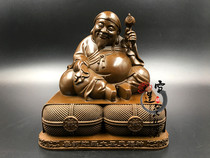 Pure copper antique Mahajaro big dark sky blessed God 16cm high