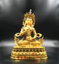 One foot (30cm) of the bronze gilded King Kong Satan Buddha statue (30cm) made in Qinghai Taer Temple