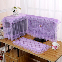 Fabric Lace Computer Cover Cover Desktop Computer Dust Cover All-in-One Computer Protective Cover LCD Screen Cover Cloth