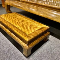 Famous Pavilion precious solid wood authentic national wood Sichuan golden nanmu small leaf Zhenan tiger skin pattern curved arhans