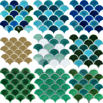 Golden Valley ceramic tile net red fish scale umbrella ice crack Long scale mosaic kitchen toilet entrance bathroom background wall
