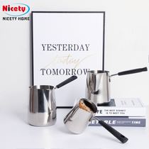 Available induction cooktop Coffee pot 304 cooking coffee appliance Coffeepot Stainless Steel Hand Flush Pot Eurostyle Daikon Cup