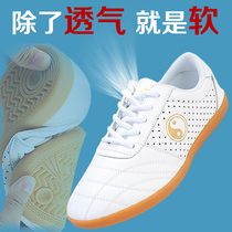 Jinwu Taiji shoes womens soft cowhide cowhide leather cowhide leather martial arts shoes mens Taijiquan sports morning shoes spring and summer