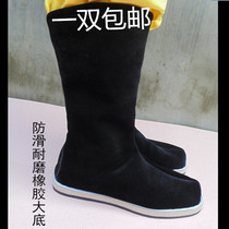 Ancient mens shoes Hanfu boots Chinese boots flying fish boots opera boots dance drama costume tall boots adult