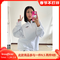 1essofficial American retro Polo collar long sleeve autumn and winter plus velvet vests casual suit national tide