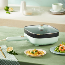 Bear electric wok household stir-frying pan household multi-function non-stick pan barbecue Pan Electric cake pan