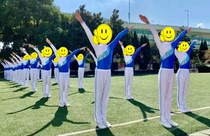 Childrens broadcast gymnastics competition clothing for primary and secondary school aerobics games performance clothing adult square dance performance clothing