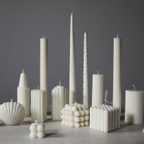 White aromatic candle sleeping bedroom living room with handgift candle romantic sentiment birthday presents wedding room decoration