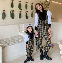 High-end pro-sub-mounted plaid back with pants suit male and female fashion fisherman pants mother womens clothing 2022 spring new wave