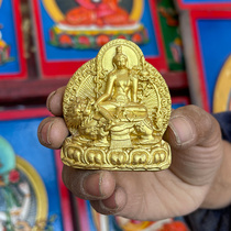 (Make Buddha statue) Medium lion roar Guanyin Guanyin rub Buddha statue Traditional clay statue in Lhasa Tibet