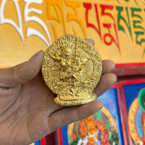 (Dao Buddha statue) Medium Lion Face Wiping Buddha Statue Tibetan Traditional Like Dharma Statue Statue