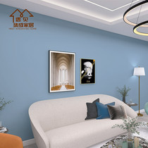 Spot sofa background sky blue wall board bamboo fiber integrated wall panel warm bedroom solid color splicing gusset