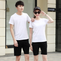 Cotton table tennis uniforms mens and womens short-sleeved shirts
