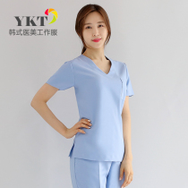 Korean plastic medical nurse suit suit split Korean version of the beautician overalls Oral dental nurse overalls