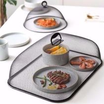 Vegetable lid food cover Household mesh cover Iron vegetable cover Leftovers Household meal dust cover anti-mosquito anti-fly cover