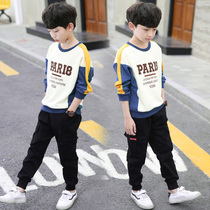 Boy Clothing Boy Spring Autumn Summer Dress T-shirt 2022 New Long Sleeve Sweatshirt Child Handsome Summer Short Sleeve Fried Street Clothes